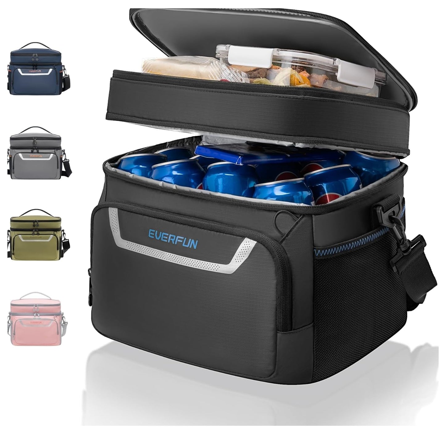 Mini Insulated Lunch Bag: Soft, Waterproof, Double-Layer – 24-Can Capacity, Leak-Proof & Foldable, Great for Work, Travel, Outdoor 🧊